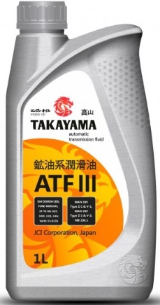 Масло трансмиссионное Takayama 605526 ATF III, 1л