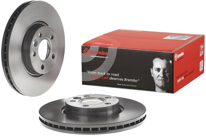 Диск тормозной передний Ford, Volvo, Land Rover Brembo 09.A427.11, D=300 мм