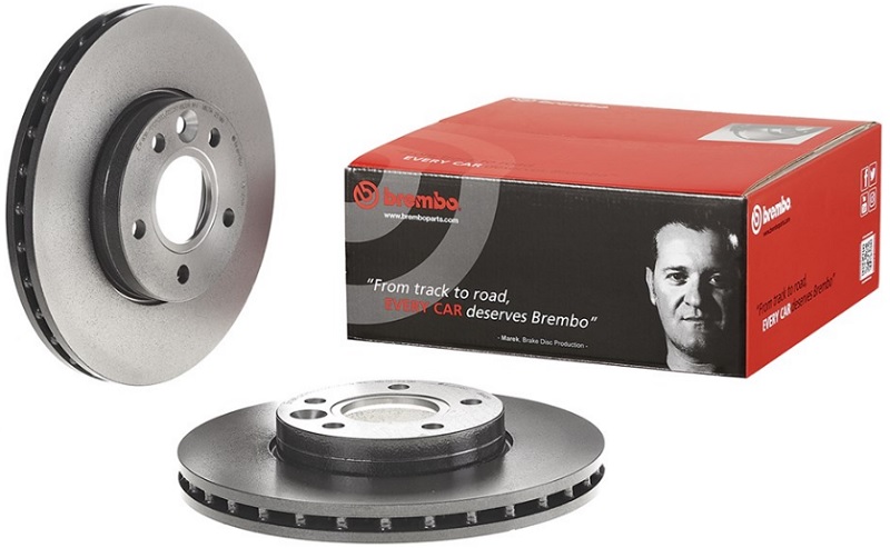 Диск тормозной передний Ford, Volvo Brembo 09.A905.11, D=278 мм