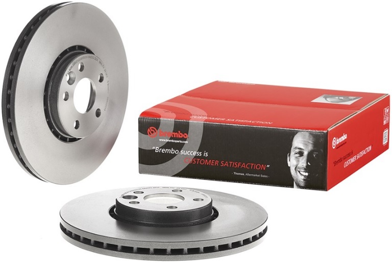 Диск тормозной передний Volvo XC60 Brembo 09.B025.11, D=328 мм