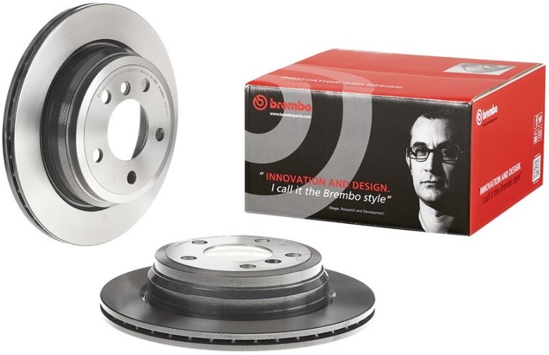 Диск тормозной задний BMW 3 (F30, F80, F31, F34), 4 (F32, F82, F33, F83, F36) Brembo 09.B338.11, D=300 мм