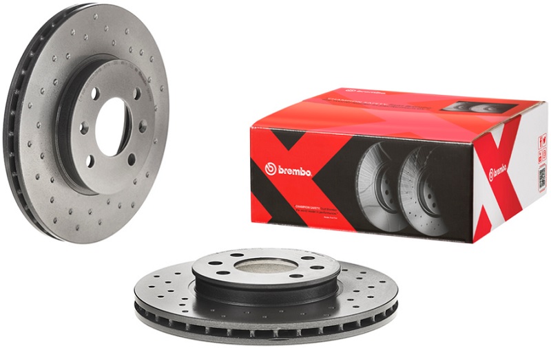 Диск тормозной передний Hyundai Accent IV, Kia Rio III Brembo 09.C171.1X, D=256 мм