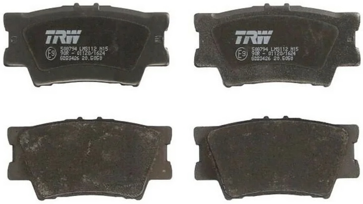 Колодки тормозные дисковые задние Toyota, Lexus TRW GDB 3426