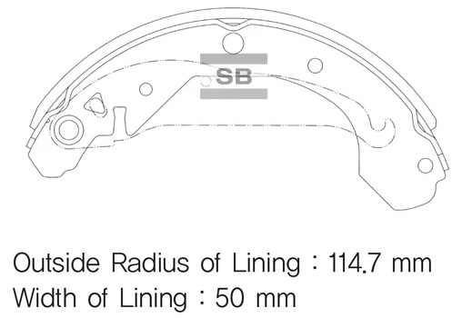 Колодки тормозные задние Daewoo Rezzo, Tacuma Hi-Q - SANGSIN BRAKE SA103