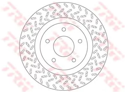 Диск тормозной передний Mitsubishi ASX, Outlander II, III TRW DF6206, D=294 мм