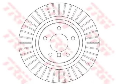 Диск тормозной задний BMW X3 (F25), X4 (F26) TRW DF 6352S, D=330 мм