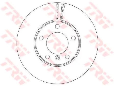 Диск тормозной передний Mercedes G-CLASS (W461, W463) TRW DF 6478S, D=315 мм