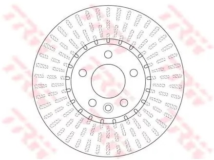 Диск тормозной передний VW Multivan V, VI, Transporter V, VI TRW DF 6499S, D=340 мм