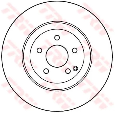 Диск тормозной передний Mercedes CLS (C219), E-CLASS (S211, W211), GLK-CLASS (X204) TRW DF 7351S, D=330 мм