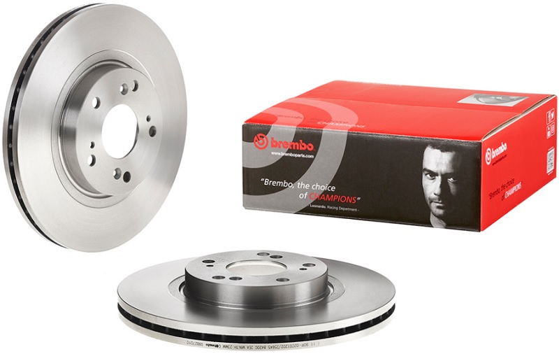 Диск тормозной передний Honda Accord VIII Brembo 09.B270.10, D=296 мм