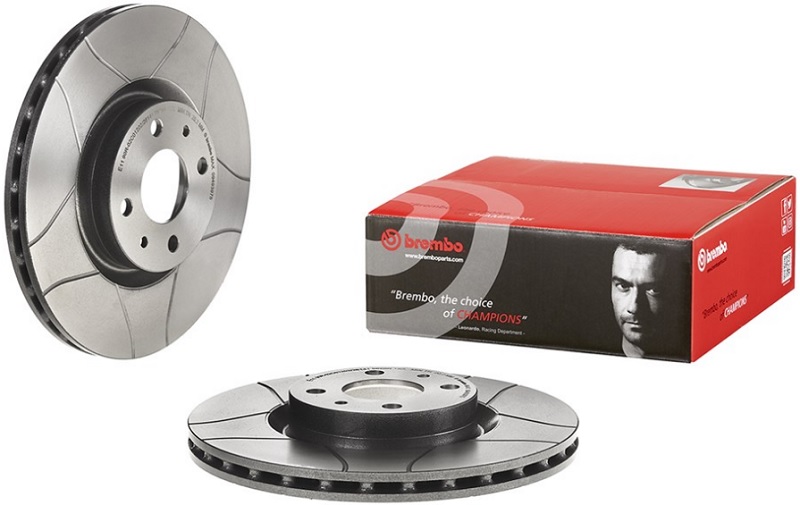 Диск тормозной передний Alfa Romeo 155, Fiat Croma Brembo 09.4939.75, D=284 мм