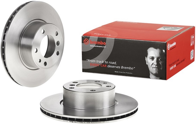 Диск тормозной передний BMW 5 (E34), 7 (E32) Brembo 09.5142.24, D=302 мм