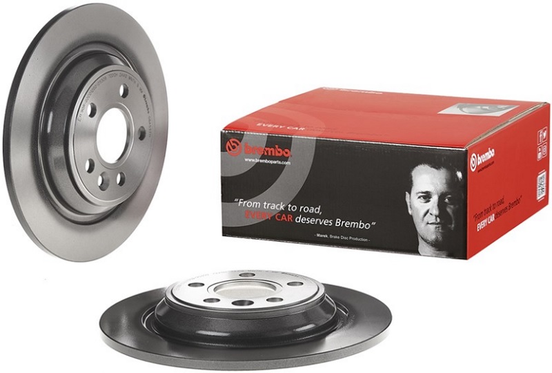 Диск тормозной задний Volvo Brembo 08.A537.11, D=302 мм