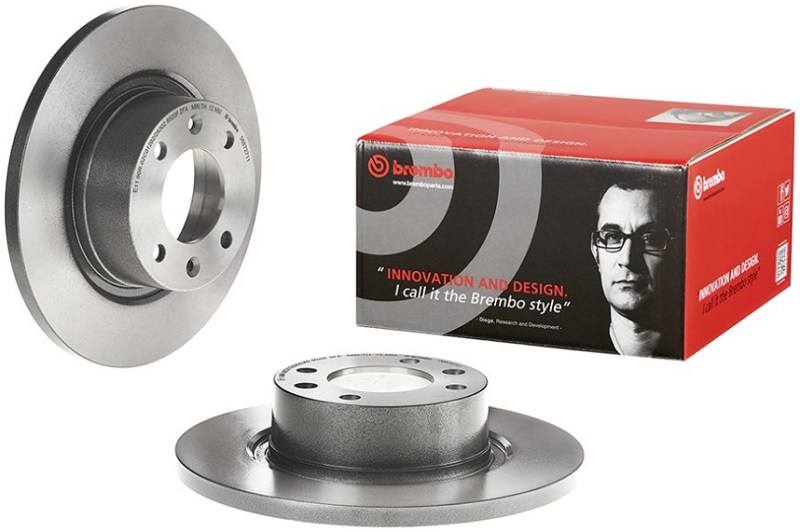 Диск тормозной задний Citroen C5 Brembo 08.8727.11, D=276 мм