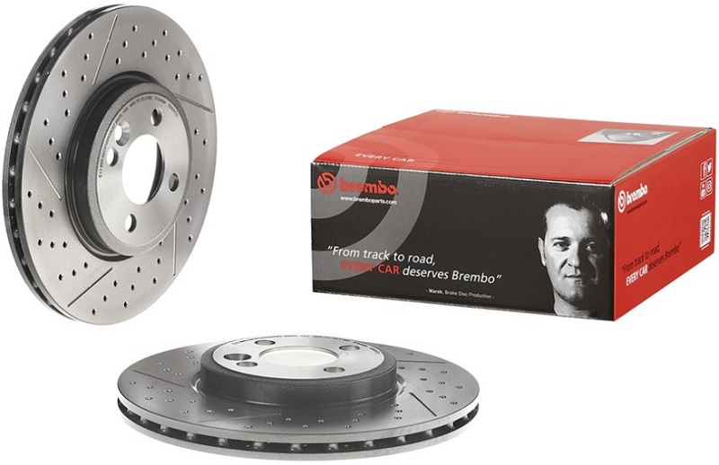 Диск тормозной передний MINI Cooper S R50, R53, R56, R52, R57, R58 Brembo 09.A047.21, D=294 мм