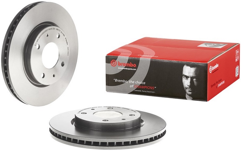 Диск тормозной передний Mitsubishi Galant, Lancer Brembo 09.A148.41, D=276 мм