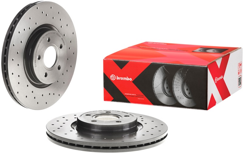 Диск тормозной передний FORD KUGA, VOLVO C70, S40, V50 Brembo 09.A728.1X, D=320 мм