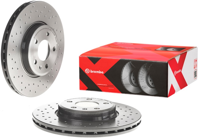 Диск тормозной передний Audi A4, A4 allroad, A5 Brembo 09.A820.1X, D=314 мм