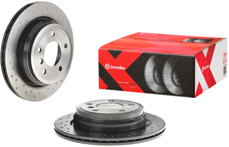 Диск тормозной задний BMW (BRILLIANCE) X1 Brembo 09.B338.2X, D=300 мм