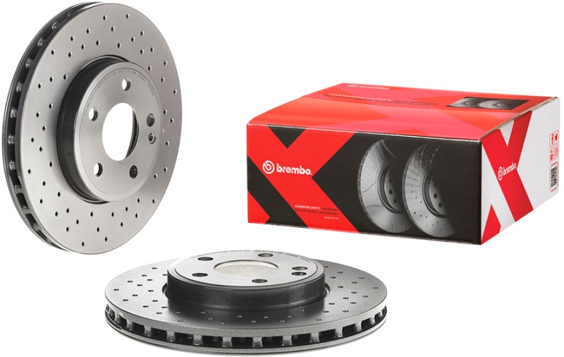 Диск тормозной передний Mercedes A-CLASS, B-CLASS, CLA, GLA-CLASS Brembo 09.B344.4X, D=295 мм