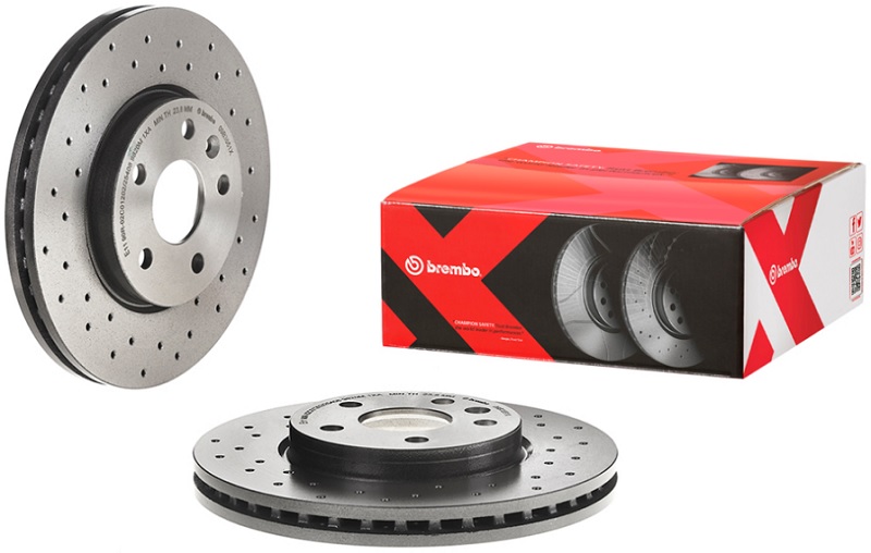 Диск тормозной передний Chevrolet Aveo, Cruze, Opel Astra Brembo 09.B355.1X, D=276 мм