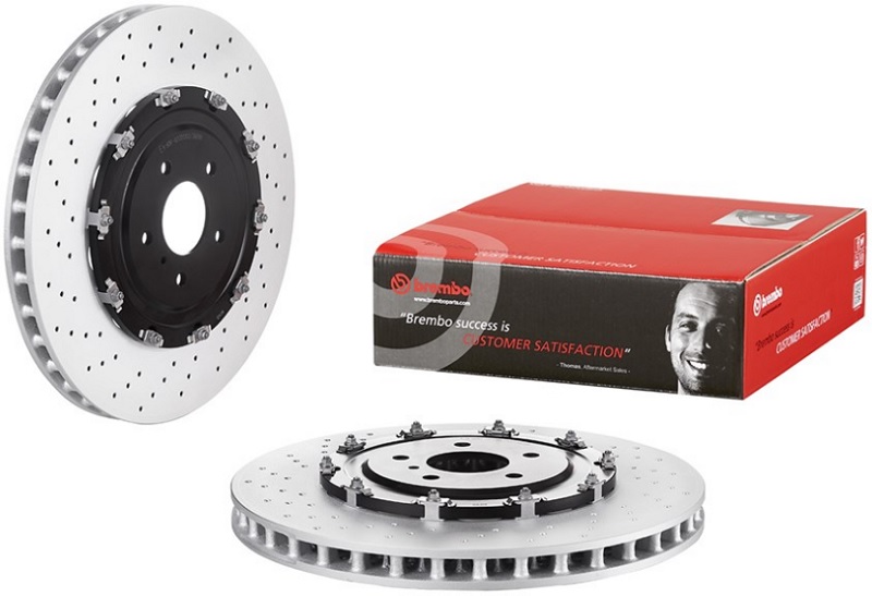 Диск тормозной передний Nissan GT-R Brembo 09.B386.13, D=390 мм