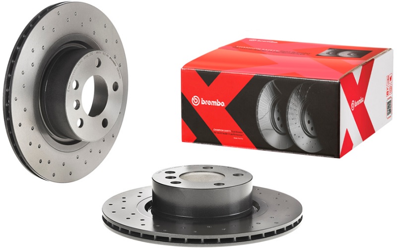 Диск тормозной задний BMW 3, 4 BREMBO 09.B569.1X, D=330 мм