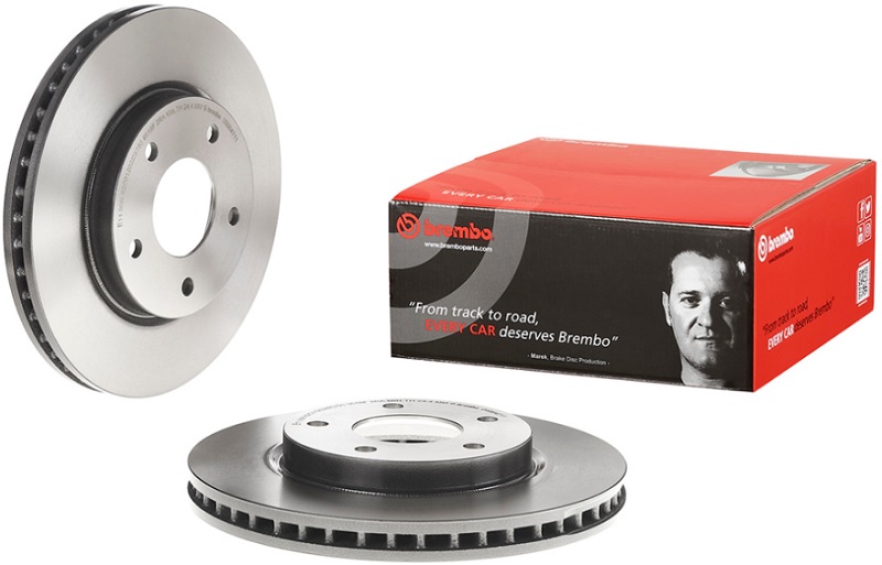 Диск тормозной передний Mitsubishi Lancer VIII Brembo 09.B647.11, D=276 мм