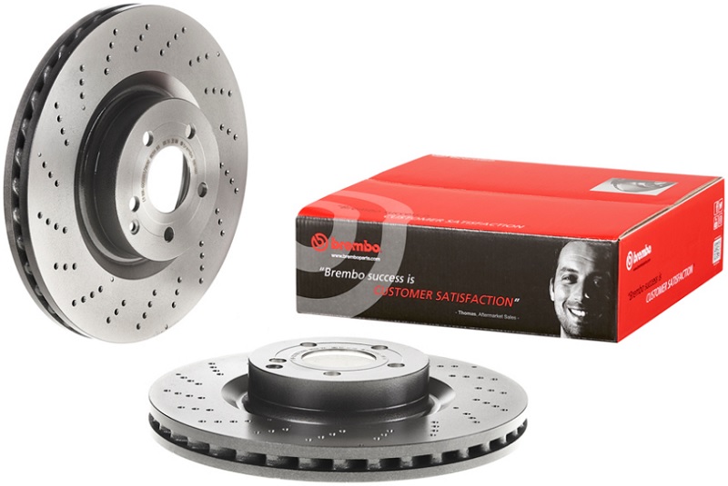 Диск тормозной передний Mercedes E-CLASS Brembo 09.B746.61, D=344 мм