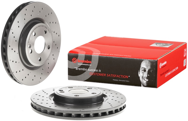 Диск тормозной передний Mercedes A-CLASS, B-CLASS, CLA, GLA-CLASS Brembo 09.B807.51, D=320 мм