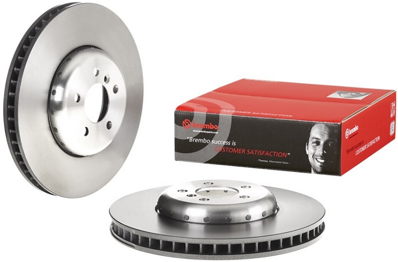 Диск тормозной передний BMW 5, 6, 7 Brembo 09.C407.13, D=374 мм