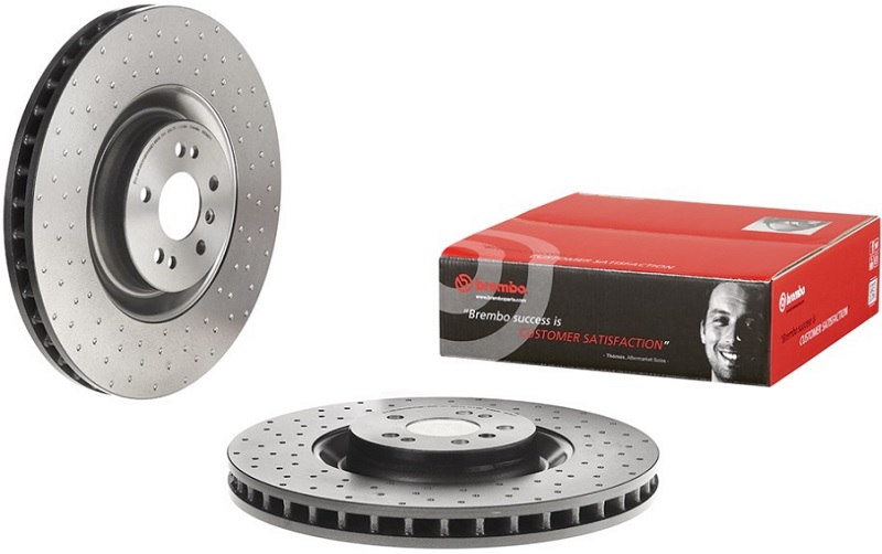 Диск тормозной передний Mercedes M-CLASS, R-CLASS Brembo 09.C942.11, D=390 мм