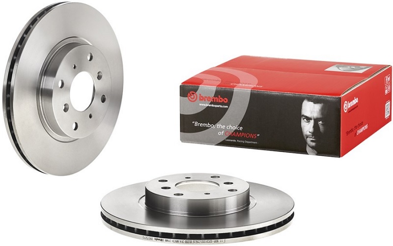 Диск тормозной передний Honda Civic VI, Prelude IV Brembo 09.6752.10, D=282 мм