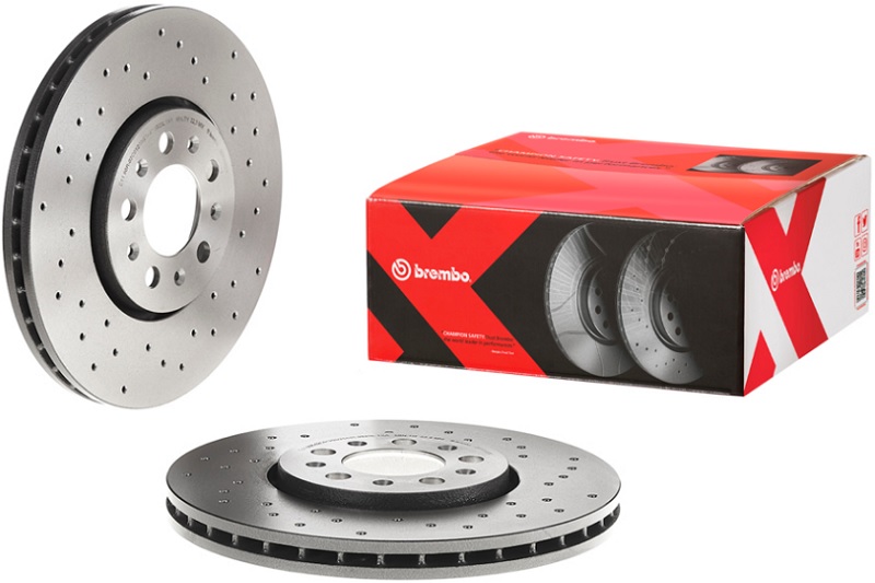 Диск тормозной передний Audi A3, VW Bora, Golf Brembo 09.7010.2X, D=288 мм