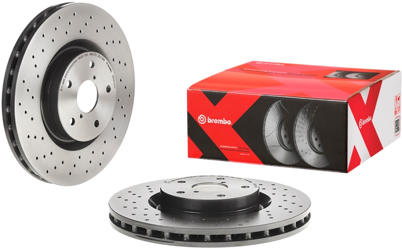 Диск тормозной передний Subaru Impreza, WRX Brembo 09.7812.2X, D=326 мм