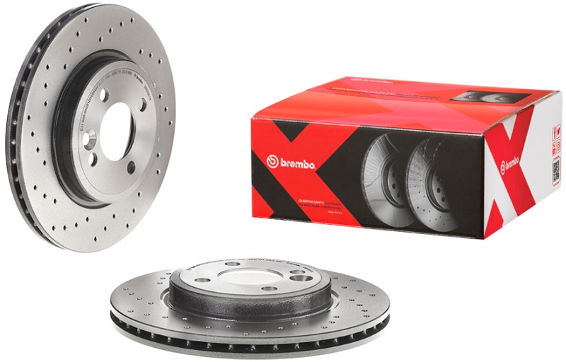 Диск тормозной передний MINI MINI R52, MINI R50, R53 Brembo 09.8655.1X, D=276 мм