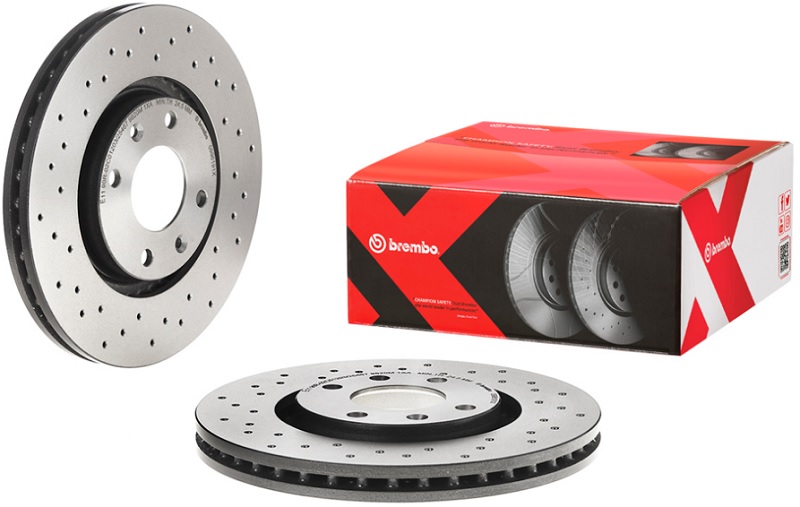 Диск тормозной передний Citroen Berlingo, C4, Peugeot 308 Brembo 09.9619.1X, D=283 мм