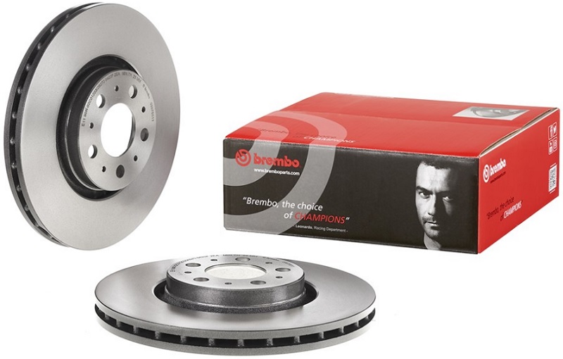 Диск тормозной передний Volvo S60 I, XC90 I Brembo 09.9755.11, D=316 мм