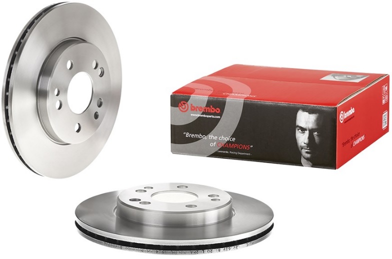 Диск тормозной передний Mercedes 190, COUPE, E-CLASS Brembo 09.4869.34, D=284 мм