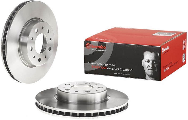 Диск тормозной передний Volvo Brembo 09.5315.14, D=280 мм