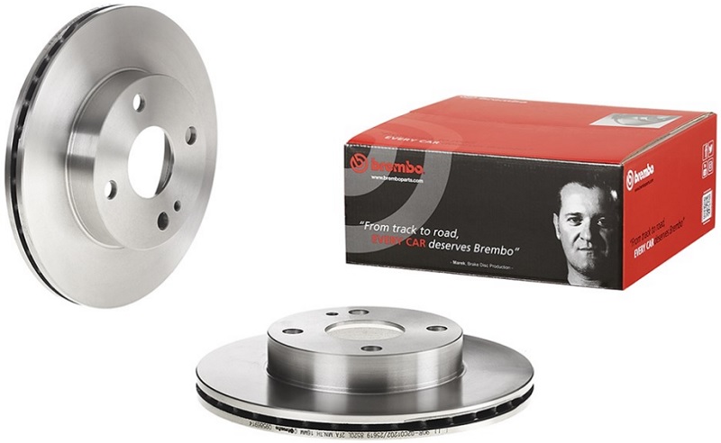 Диск тормозной передний Mazda 121 II, 323 IV, V, MX-5 I Brembo 09.5869.14, D=235 мм