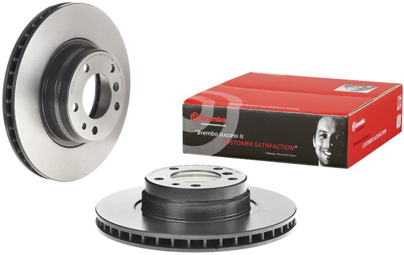 Диск тормозной передний BMW 7 Brembo 09.5875.11, D=316 мм