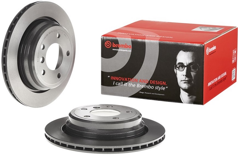 Диск тормозной задний BMW 5 Brembo 09.6841.11, D=298 мм