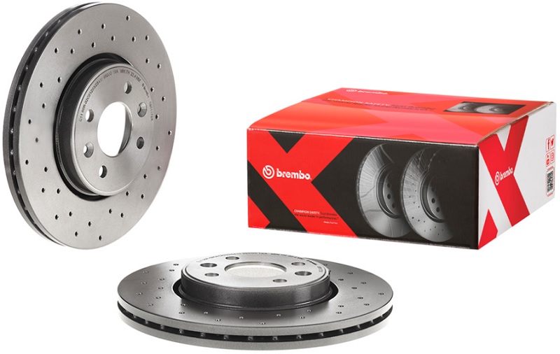 Диск тормозной передний RENAULT CLIO, KANGOO, LAGUNA Brembo 09.8137.2X, D=280 мм