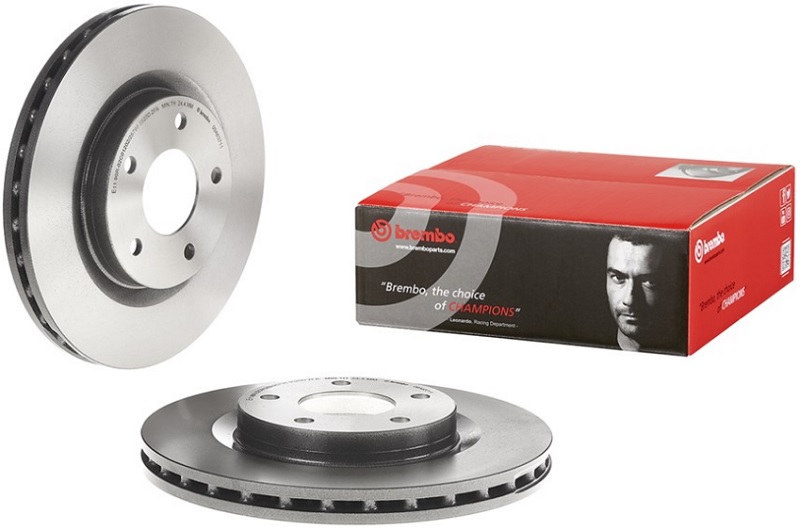 Диск тормозной передний MITSUBISHI ASX, DODGE CALIBER Brembo 09.A637.11, D=294 мм