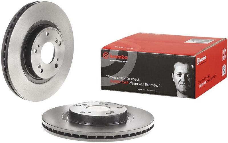 Диск тормозной передний Honda Accord Brembo 09.B270.11, D=296 мм