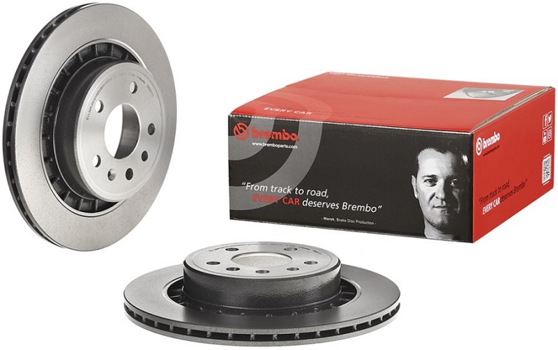 Диск тормозной задний Saab 9-5 Brembo 09.B507.11, D=300 мм