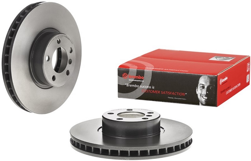 Диск тормозной передний BMW 7 Brembo 09.B538.11, D=348 мм