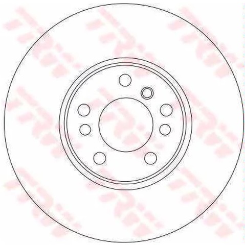 Диск тормозной передний Citroen XM, Peugeot 407, 508, 607 TRW DF 6121, D=282 мм