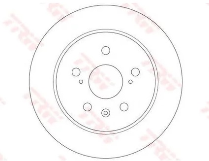 Диск тормозной задний Fiat Sedici, Suzuki SX4 TRW DF 6178, D=278 мм